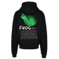 Hoodie - Frog - Black/Green