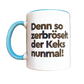 Tasse - 300 ml - 1.Auflage - weiß/türkis